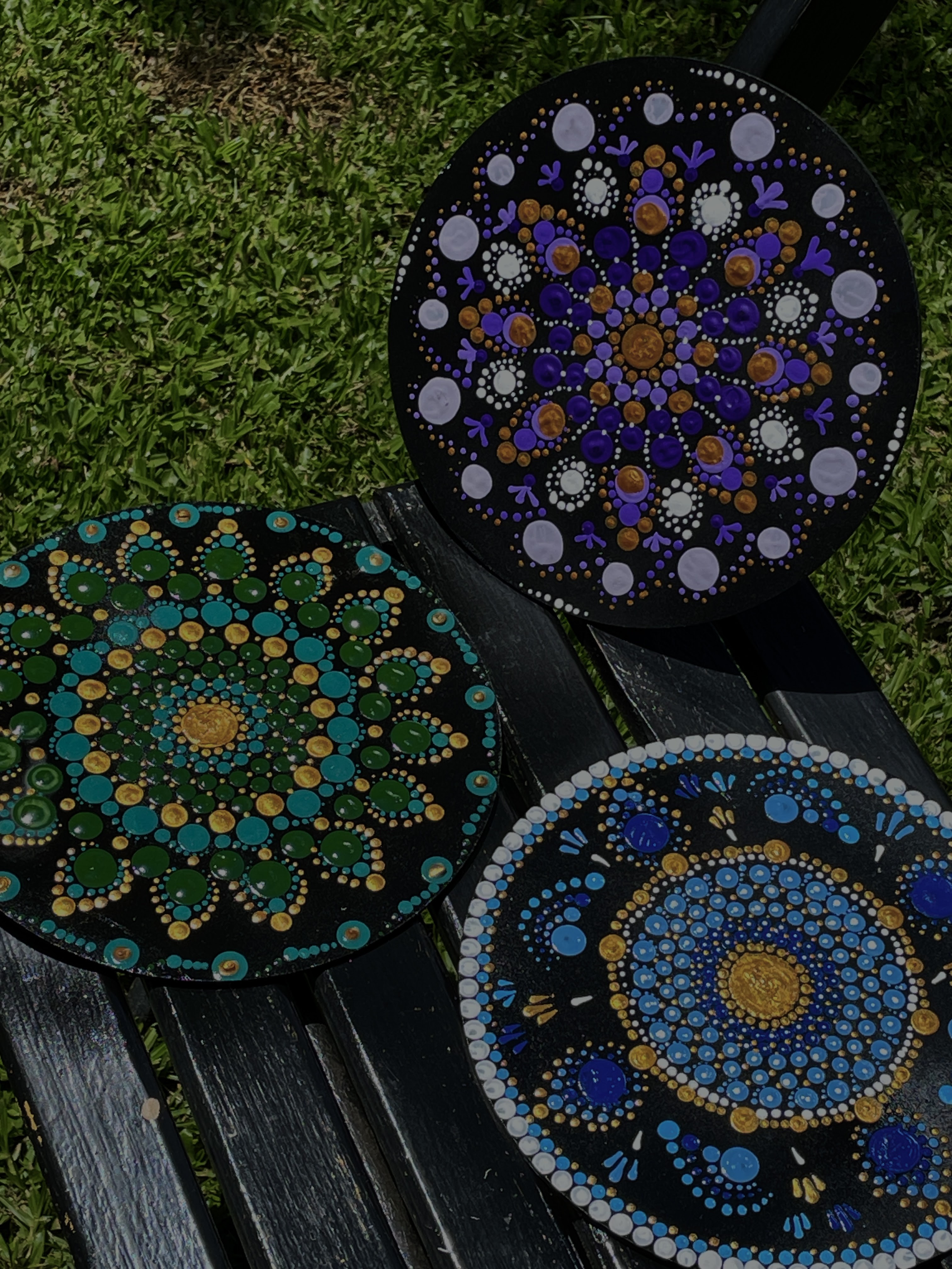 Mandala Violeta & Dourada
