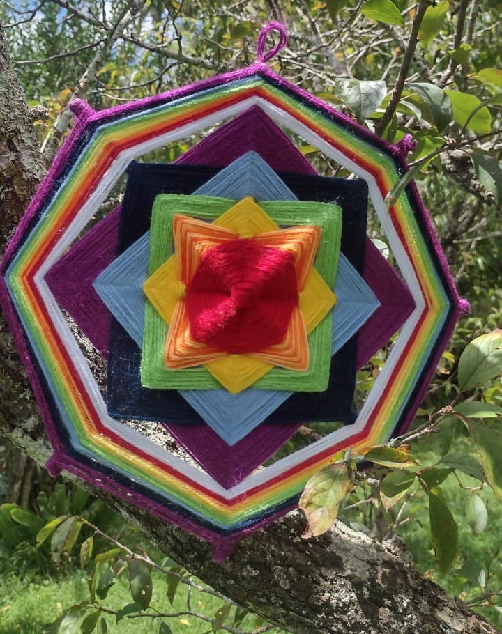 Mandala Tecida Sete Chakras