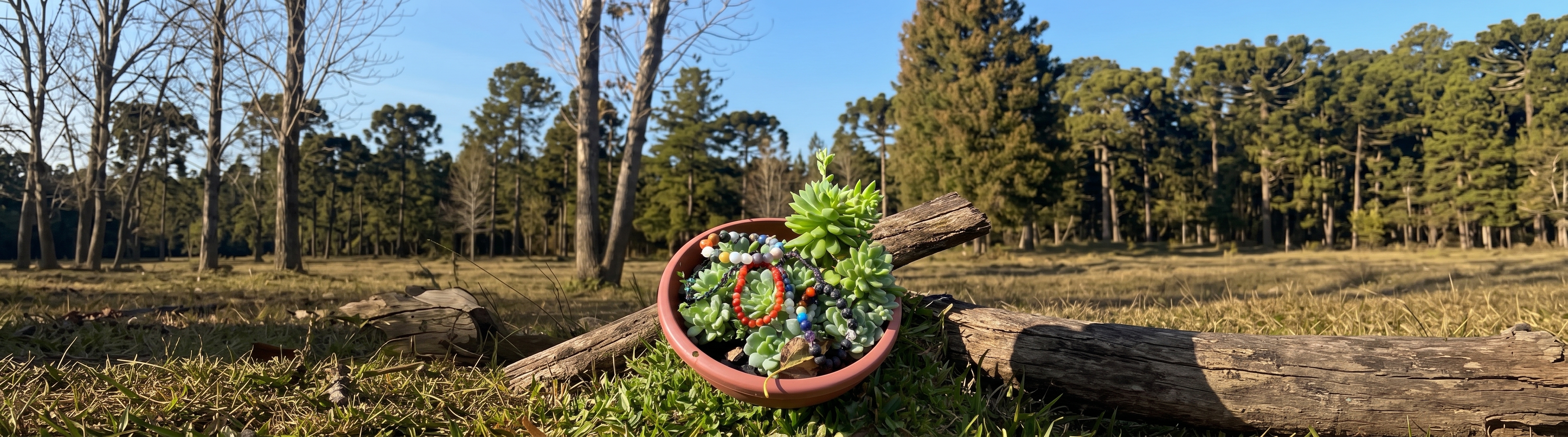 Coleção de Pulseiras na Natureza